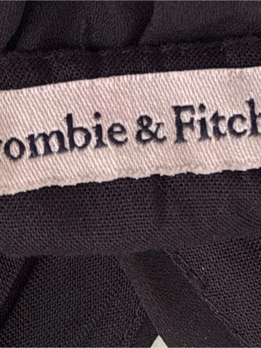 Abercrombie & Fitch Floaty Femme Black Vneck Double strap Tiered Dress Small N59